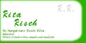 rita risch business card